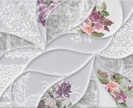 Плитка Eletto Ceramica 506961101 Malwiya Grey Floris 24,2х70