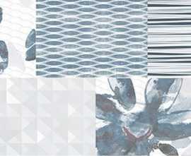 Декор Polcolorit DN-CRISTAL BL WAVE 24.4x74.4