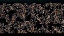 Декор Versace 0265027 BAROCCO BLACK 20 x 60