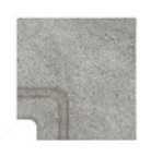 Бордюр Serapool Внутренний угол закругленный Pool Garden Grey Handle 30x30