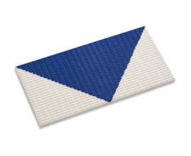 Декор Serapool 24200 Стрелка на плитке Antislip с сетчатой поверхностью Unglazed-Cobalt 12,5х25