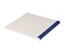 Serapool 207-2027 Противоскользящая ступень-L с сетчатой поверхностью Cobalt-Unglazed 30х30