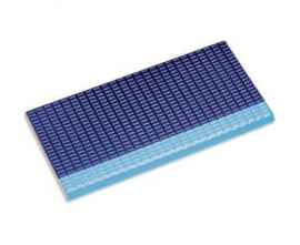 Serapool 21277 Противоскользящая плитка с буртиком с сетчатой поверхностью Light Blue-Cobalt 12,5х25