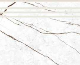 Idalgo Stage Granite SANDRA White / Ступень Гранит Сандра Белый MR насечки 1200х300