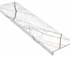 Idalgo Stage Lux Granite SANDRA White / Ступень Lux Гранит Сандра Белый MR 1200x320