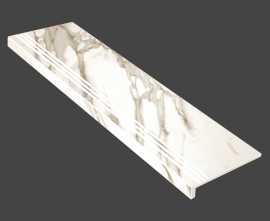 Idalgo Stage Lux Granite Stone Calacatta Shampagne / Ступень Люкс Гранит Стоун Калакатта шампань LLR 1200x320
