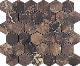 Декор Velsaa Mosaic Copper Slab Black 48 Hexagone 30.9x32.2