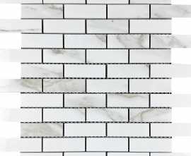 Декор Velsaa Mosaic Statuario Eva brick bone 32.1x29.9