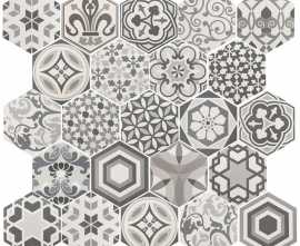 Декор Equipe 21357 Hexatile Harmony B&W 17,5x20