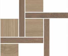 Kerama Marazzi T056/SG644020 Декор Альберони 3 мозаичный коричневый матовый обрезной 27,5x27,5x0,9