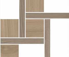 Kerama Marazzi T056/SG643820 Декор Альберони 2 мозаичный коричневый светлый матовый обрезной 27,5x27,5x0,9