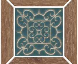 Kerama Marazzi ID155 Вставка Тровазо наборный бежевый тёмный матовый 13x13x0,9