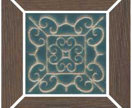 Kerama Marazzi ID154 Вставка Тровазо наборный коричневый светлый матовый 13x13x0,9