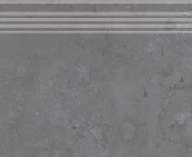 Kerama Marazzi DD205120R/GR Ступень Про Лаймстоун серый темный натуральный обрезной 60х30