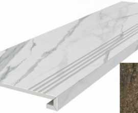 Ступень Kerama Marazzi DL502900R/GCF Сильвер Рут серый 33*119.5
