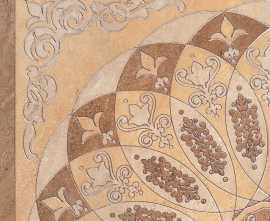 Kerama Marazzi HGD/A37/TU0031L Декор Монтаньоне беж лаппатированный 1/4 розона 42х42х9