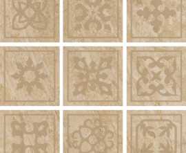 Декоративная вставка Coliseumgres 610090001122 Alpi Beige Tozzetto Celtico 10х10