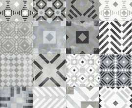 Керамогранит ABK 0003367 PLAY LABYRINTH MIX GREY 20x20