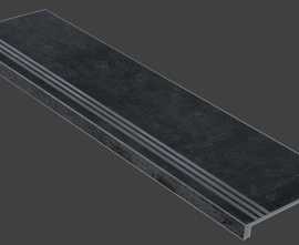 Idalgo Stage Lux Granite Stone OXIDO Black / Ступень Lux Гранит Стоун ОКСИДО Черный LLR 1200x320