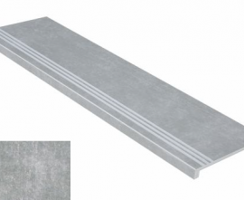 Idalgo Stage Lux Granite Stone CEMENT Grey / Ступень Lux Гранит Стоун ЦЕМЕНТ Серый ASR 120x32