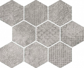 Декор VIVES 40GK Mosaico Raw-SP Gris 33x27