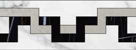 Бордюр Kerranova K-1000/MR/f01 MARBLE TREND CARRARA F01-CUT MR 10х60