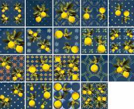 Декор Sant Agostino Giardino Blu Mix Luc 20x20