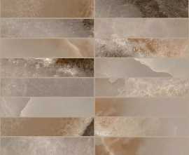 Мозаика Rex Ceramiche 770255 Reves De Rex Choco Mosaico Glossy 3x15 30x30