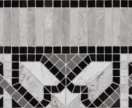 Бордюр VIVES Cenefa Samos 21,7x43,5 Negro g.75