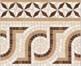 Бордюр VIVES Cenefa Nola 43,5x43,5 Marron g.76