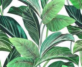 Панно Serenissima Cir Showall White Leaf (set 2 pz) 120x120