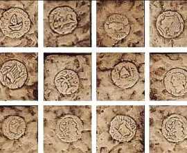 Декоративная вставка Serenissima Cir 1000895 TOZZETTO MONETA (12 subjects) 5,5x5,5