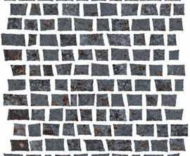 Декор Serenissima Cir 1062376 Mosaico Costruire Random Metallo Nero 30х30