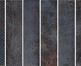 Керамогранит Serenissima Cir 1062817 Costruire Metallo Strong Mix Nero 30х120