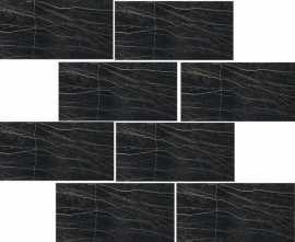 Декор Rex Ceramiche 756357 Prexious Thunder Night Mosaico Glossy 7.5x15 30x30
