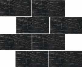 Декор Rex Ceramiche 756351 Prexious Thunder Night Mosaico Matte 7,5x15 30x30