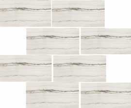 Декор Rex Ceramiche 756346 Prexious White Fantasy Mosaico Matte 7,5x15 30x30
