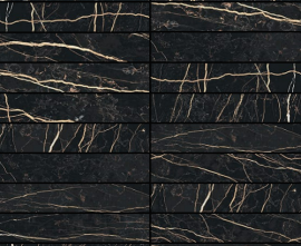 Декор Rex Ceramiche 756309 Prexious Thunder Night Mosaico 3x15 Matte 30x30