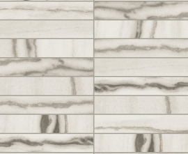 Декор Rex Ceramiche 756310 Prexious White Fantasy Mosaico 3x15 Glossy 30x30
