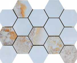 Мозаика Pamesa MALLA HEX CR. LUX DANAE OPALO 32,5x22,5