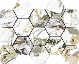 Декор Pamesa MALLA HEX CR LUX GROTTA ORO 32.5x22.5
