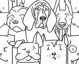 Декор Codicer Oh My Dog White 25x25