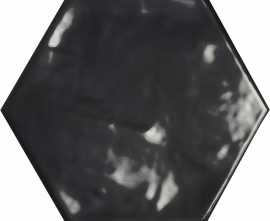 Керамогранит Ecoceramic B Chiara negro hex 20x24