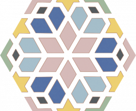Керамогранит Codicer Hex. Kasbah Mix Colors 25х22