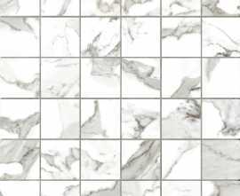 Мозаика Vallelunga G20402 Calacatta Mosaico Lappato 30x30 (Tozz. 5x5)