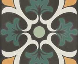 Керамогранит DNA Tiles SYNC CLOVER GREEN 15x15