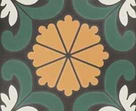 Керамогранит DNA Tiles SYNC FLOWER GREEN 15x15