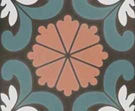 Керамогранит DNA Tiles SYNC FLOWER BLUE 15x15