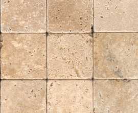 Керамогранит Натуральный камень Provance Rustic 10X10X1 натуральный Травертин матовый