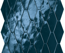Мозаика FAP Ceramiche fRW8 Glim Blu Navy Rombi Mosaico Brillante 31x35,5